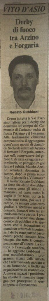 01.12.1989, Messaggero Veneto - Derby di fuoco