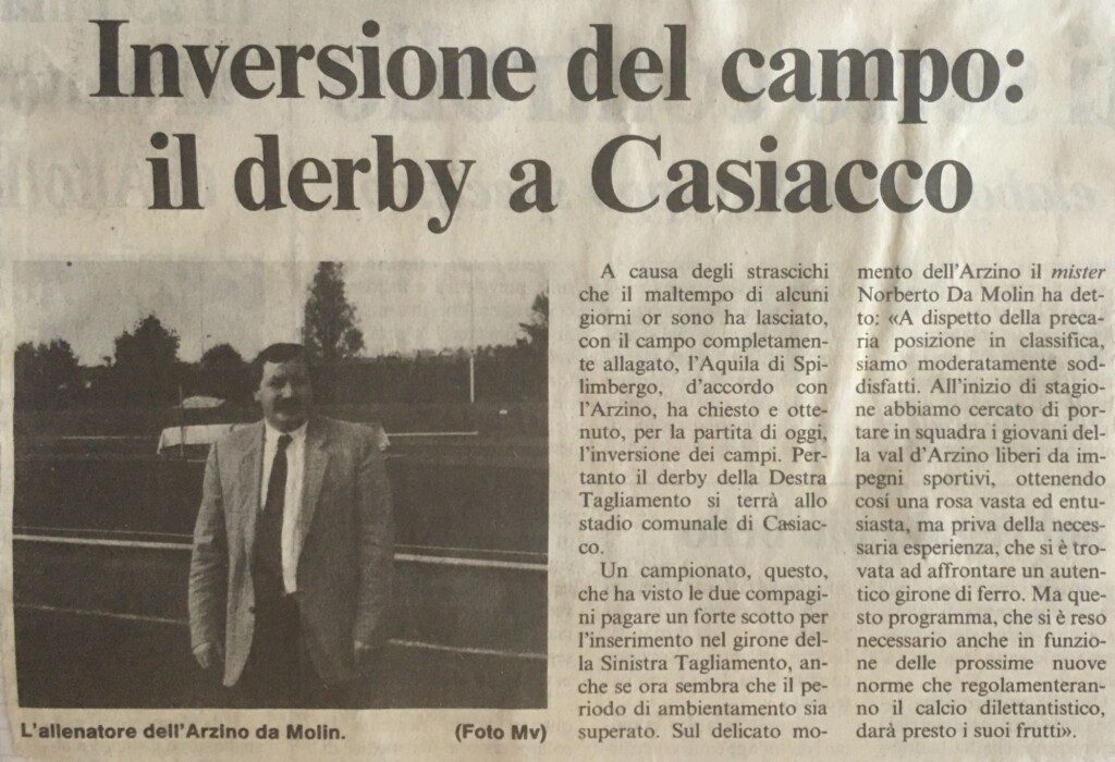 09.12.1990, Messaggero Veneto - Inversione di Campo