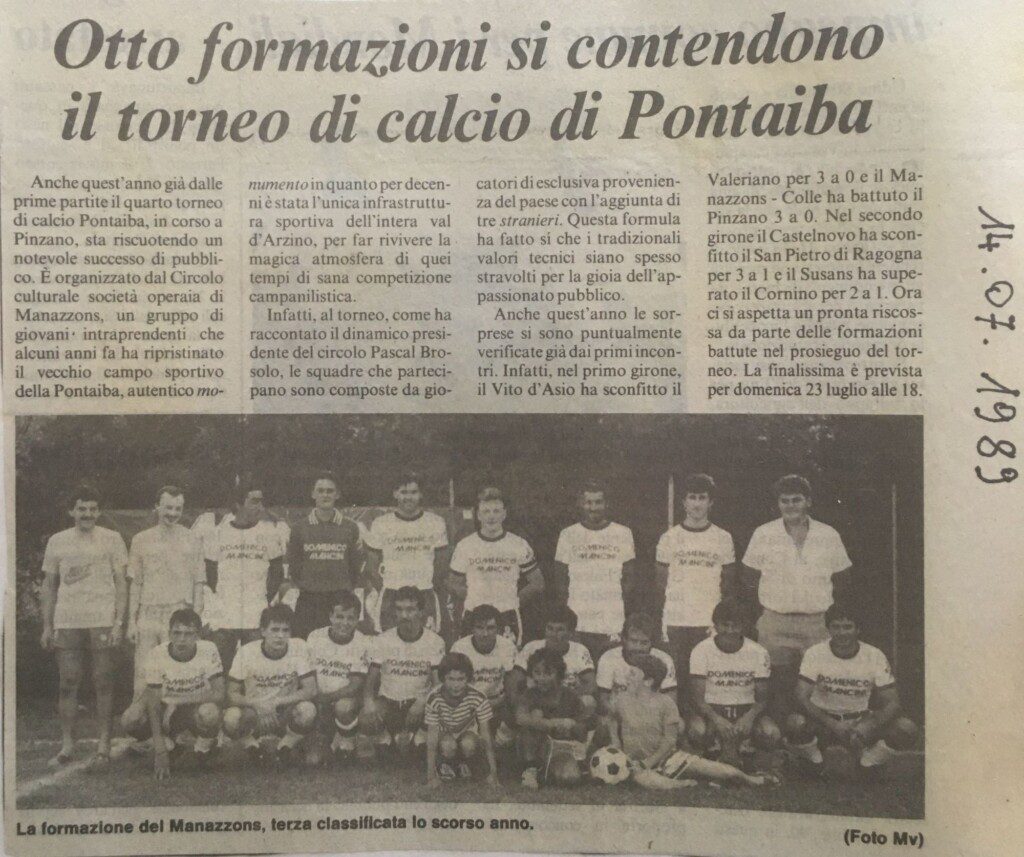 11-07.1989, Messagero Veneto – Il Torneo della Pontaiba