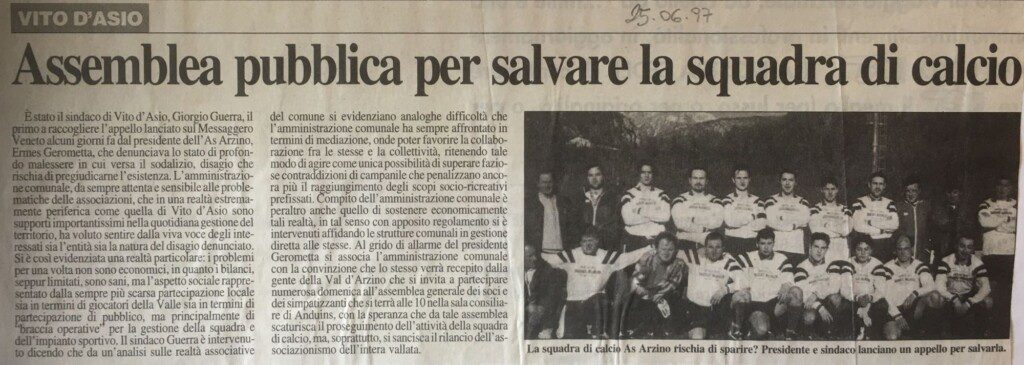 25.06.1997, Messaggero Veneto - Assemblea Pubblica