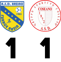 TABELLINO COSEANO-ARZINO 1-1